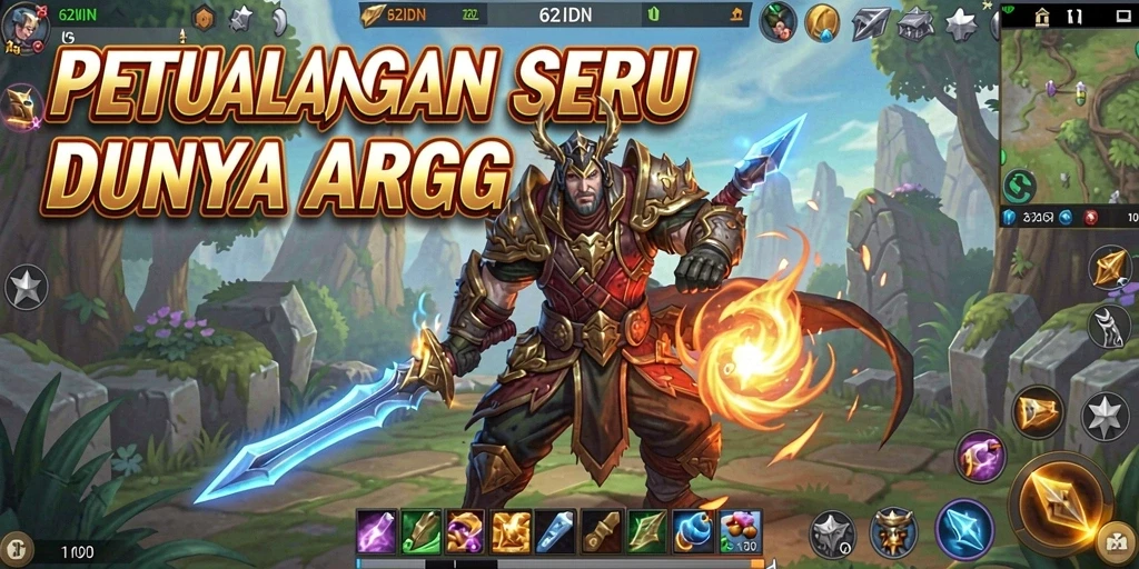 Tampilan menakjubkan dari gameplay ARPG 62IDN.