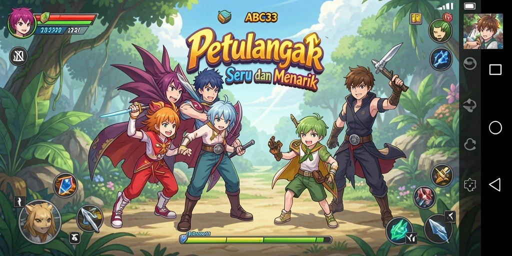 Tampilan menarik dalam gameplay <strong>ABC33</strong> dengan karakter anime yang menawan.