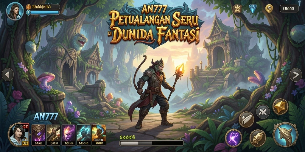 Tampilan gameplay menegangkan dengan petualangan yang seru.
