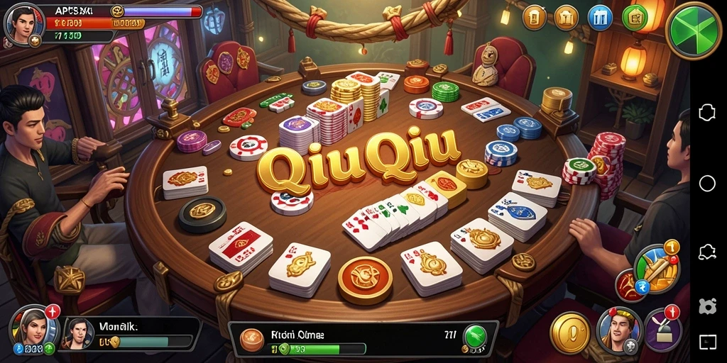 Screenshot API33 menampilkan gameplay QiuQiu yang seru.
