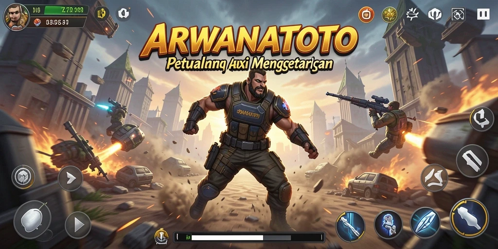 Tampilan seru gameplay <strong>ARWANATOTO</strong> dalam aksi pertempuran.