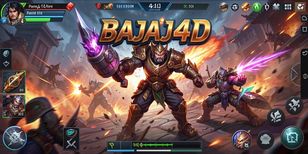Gameplay MOBA yang penuh aksi dalam BAJAJ4D.