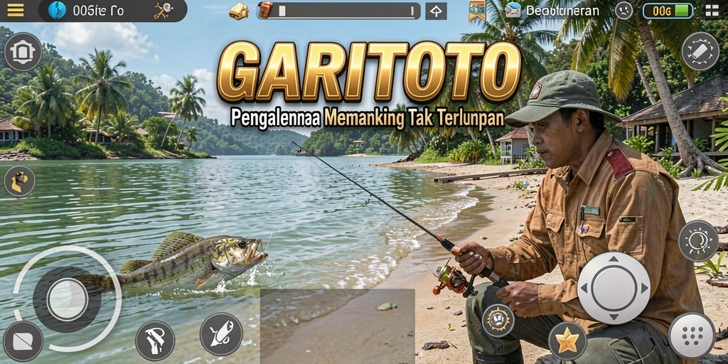 Tangkapan ikan epik dalam gameplay GARITOTO.