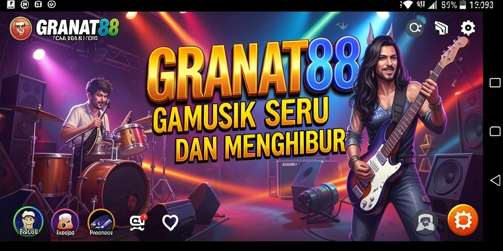 Tangkapan layar GRANAT88 menampilkan momen seru bermain musik.