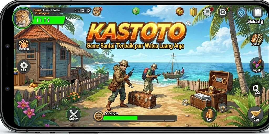 Screenshot gameplay KASTOTO menunjukkan keseruan dan interaksi yang menarik.