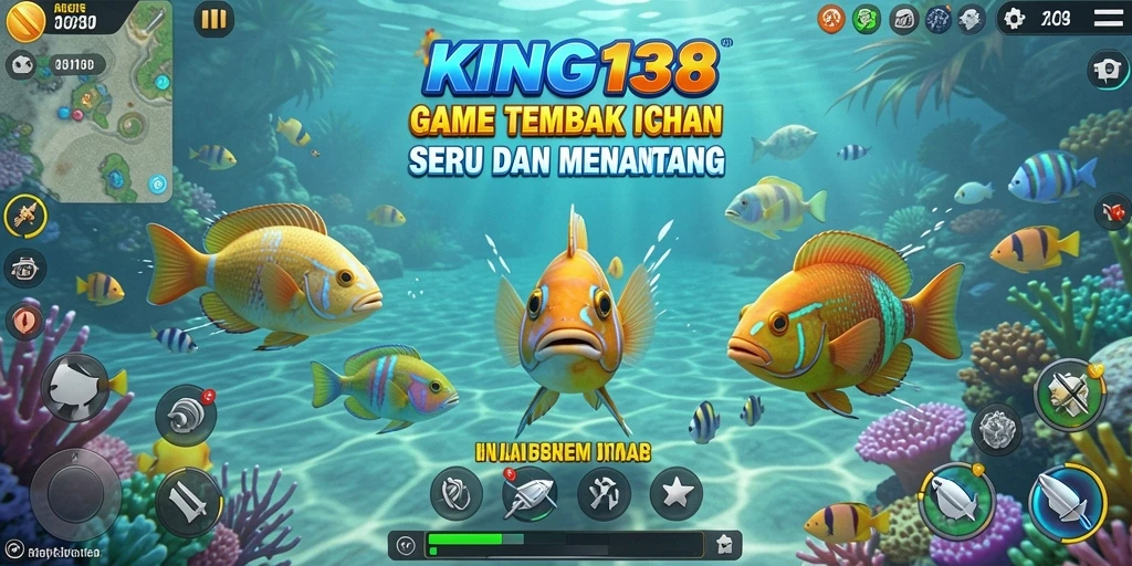 Gameplay seru dari KING138 saat berburu ikan.
