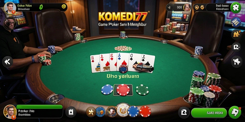 Tampilan gameplay seru dalam KOMEDI77 yang penuh tantangan.
