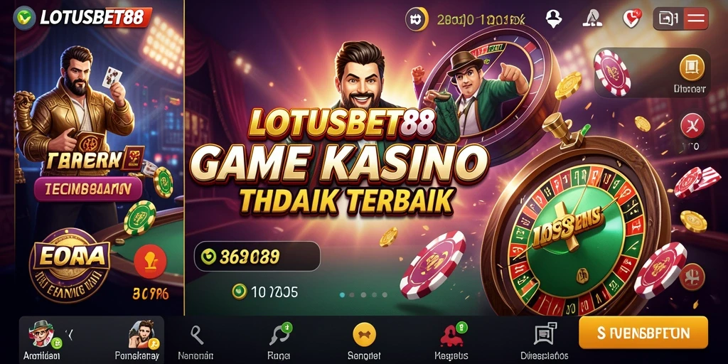 Tampilan menarik dari gameplay LOTUSBET88 yang penuh keseruan Kasino.