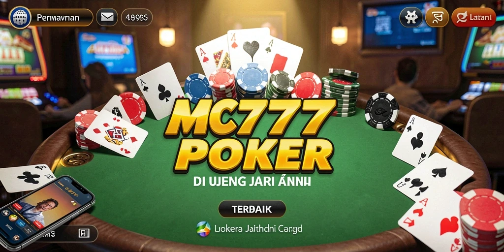 Tampilan gameplay menarik dalam aplikasi poker MC777.