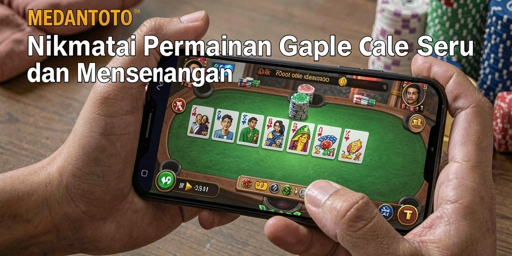 Tampilan gameplay seru permainan Gaple di MEDANTOTO.
