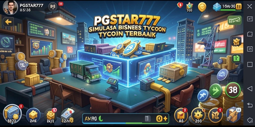 Tampilan gameplay PGSTAR777 dengan berbagai opsi bisnis dan grafis menarik.