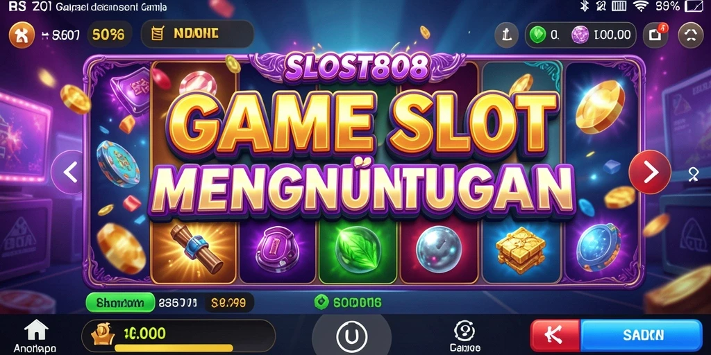 Tampilan gameplay menarik dari SLOST8808 dengan grafis slot yang menawan.