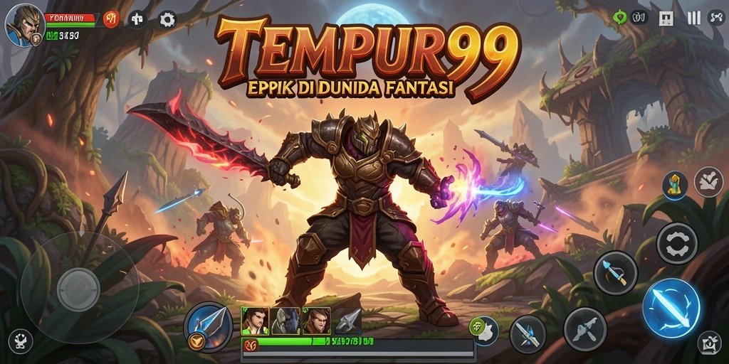 Tampilan seru gameplay TEMPUR99 di dunia ARPG.