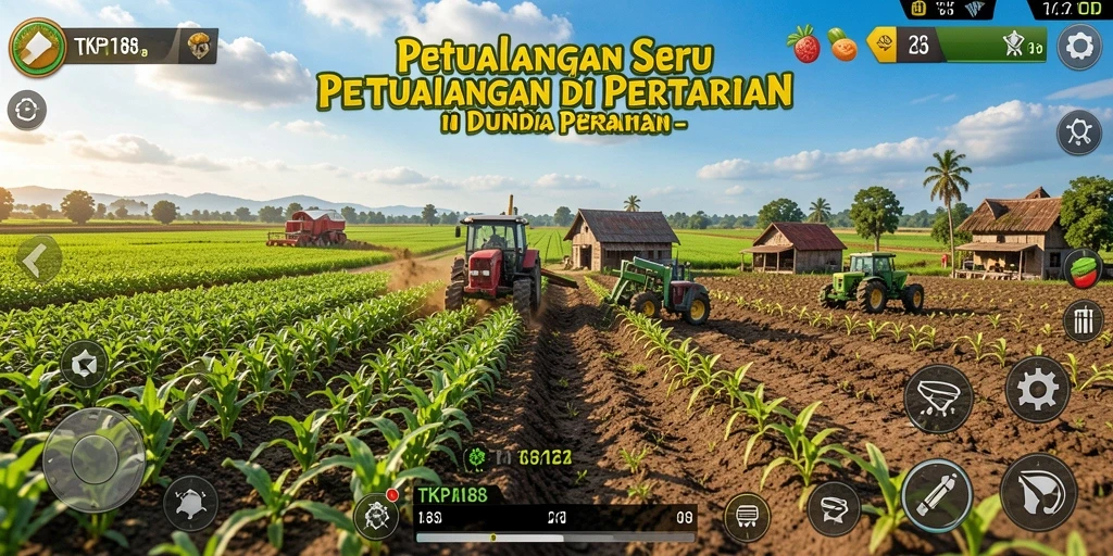 Gameplay seru di TKP188 dengan petualangan bertani.