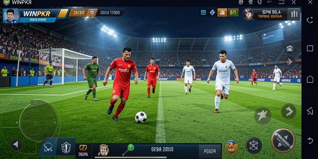 Tampilan gameplay WINPKR yang menarik dan realistis.